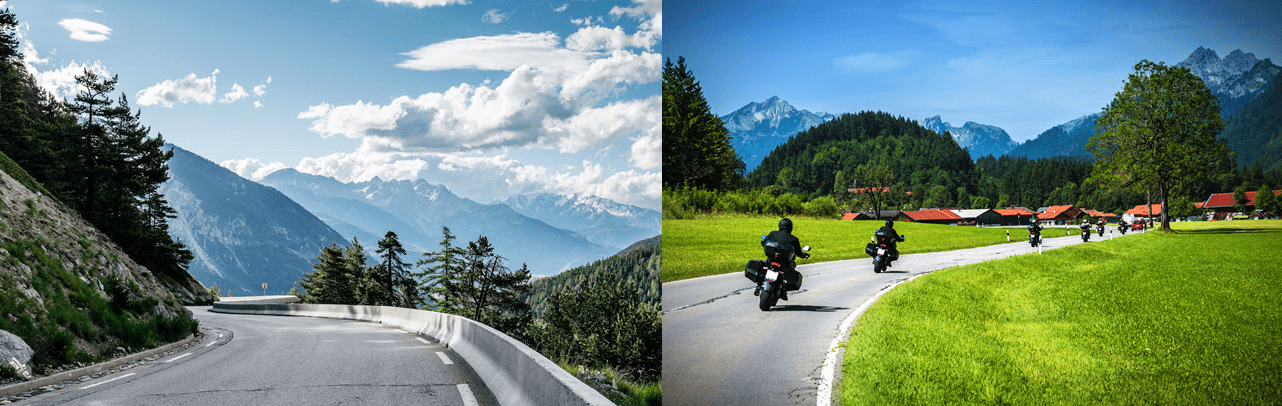 Voyage moto guidé Alpes