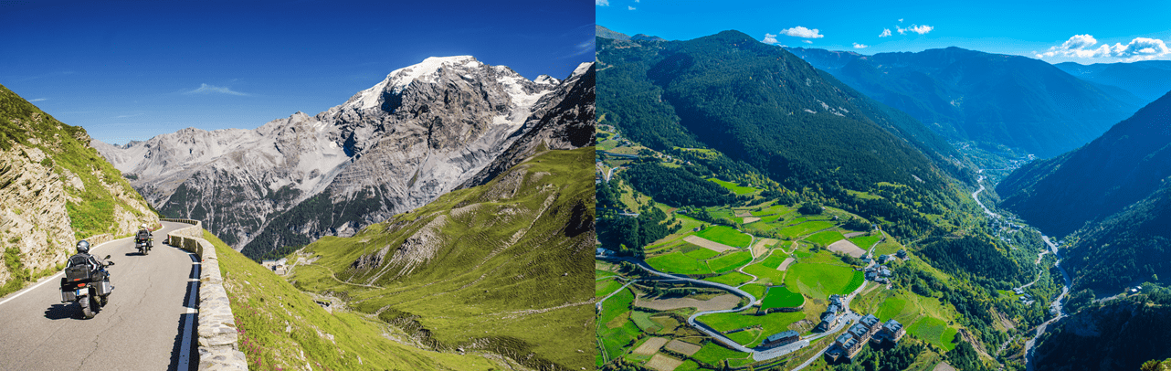 Voyage moto guidé Alpes